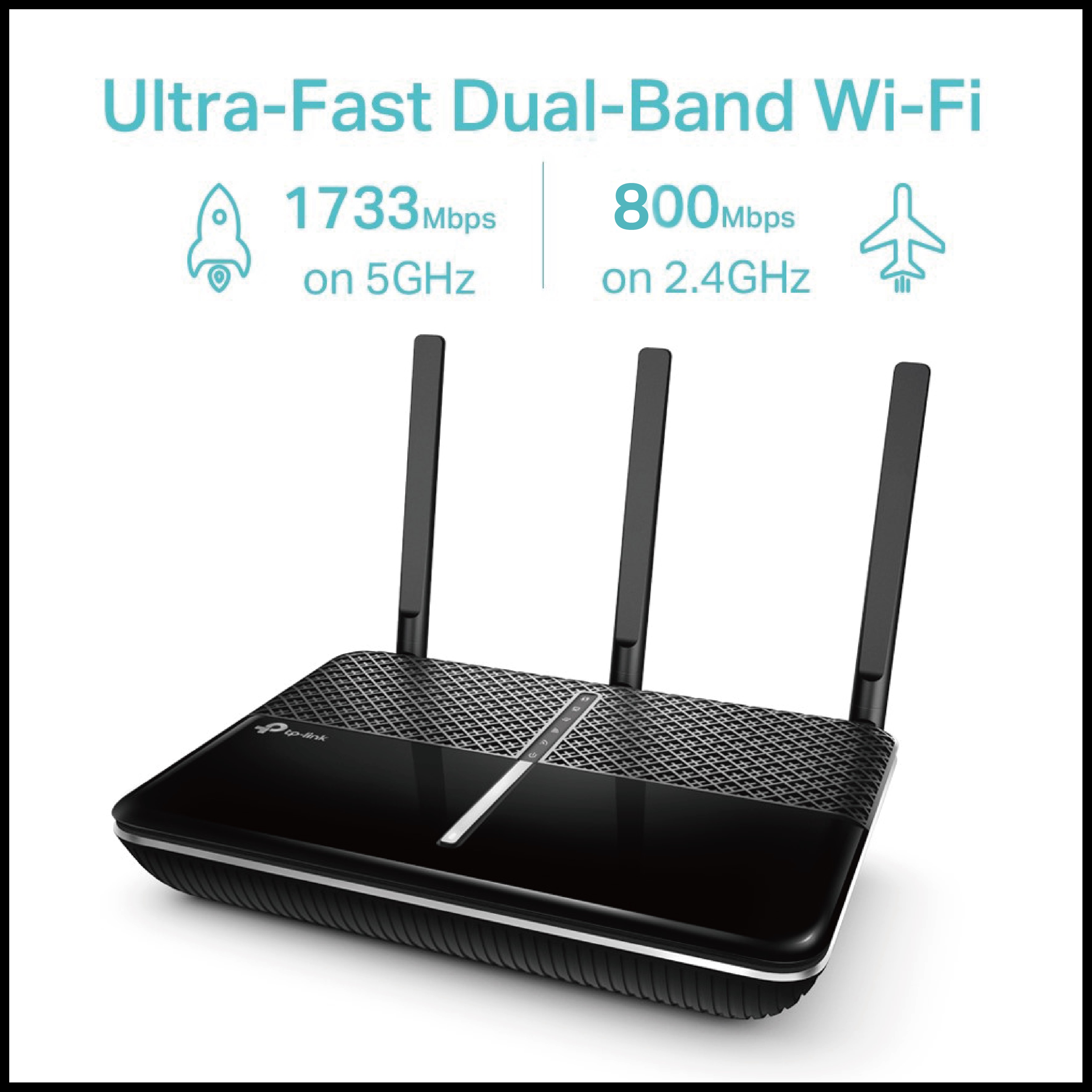 thumbnail image 2 of TP-Link Archer A10 AC2600 Smart WiFi Router - Dual Band MU-MIMO Gigabit Router With Beamforming 2 of 12